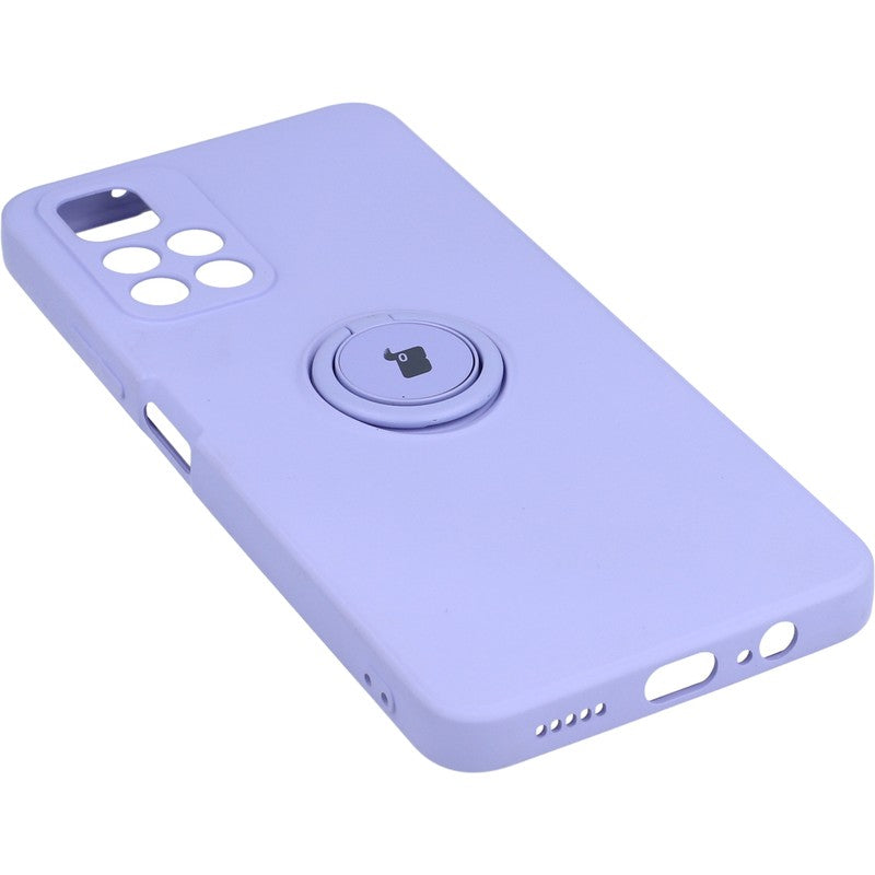 Schutzhülle Bizon Case Silicone Ring für Poco M4 Pro 5G / Redmi Note 11S 5G, Violett
