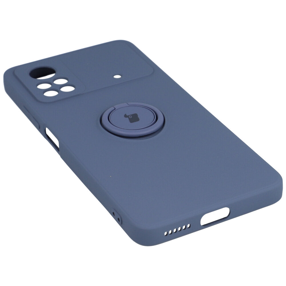 Schutzhülle Bizon Case Silicone Ring für Xiaomi Poco X4 Pro 5G, Grau