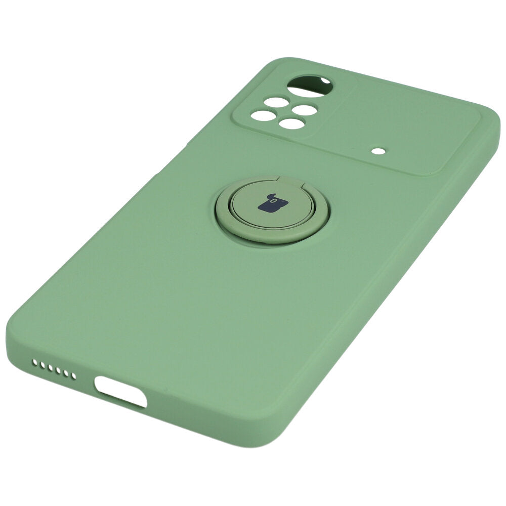 Schutzhülle Bizon Case Silicone Ring für Xiaomi Poco X4 Pro 5G, Grün