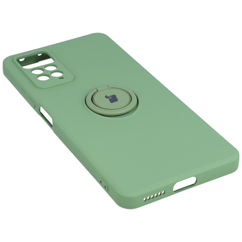 Schutzhülle Bizon Case Silicone Ring für Xiaomi Redmi Note 11 Pro / Pro 5G, Grün