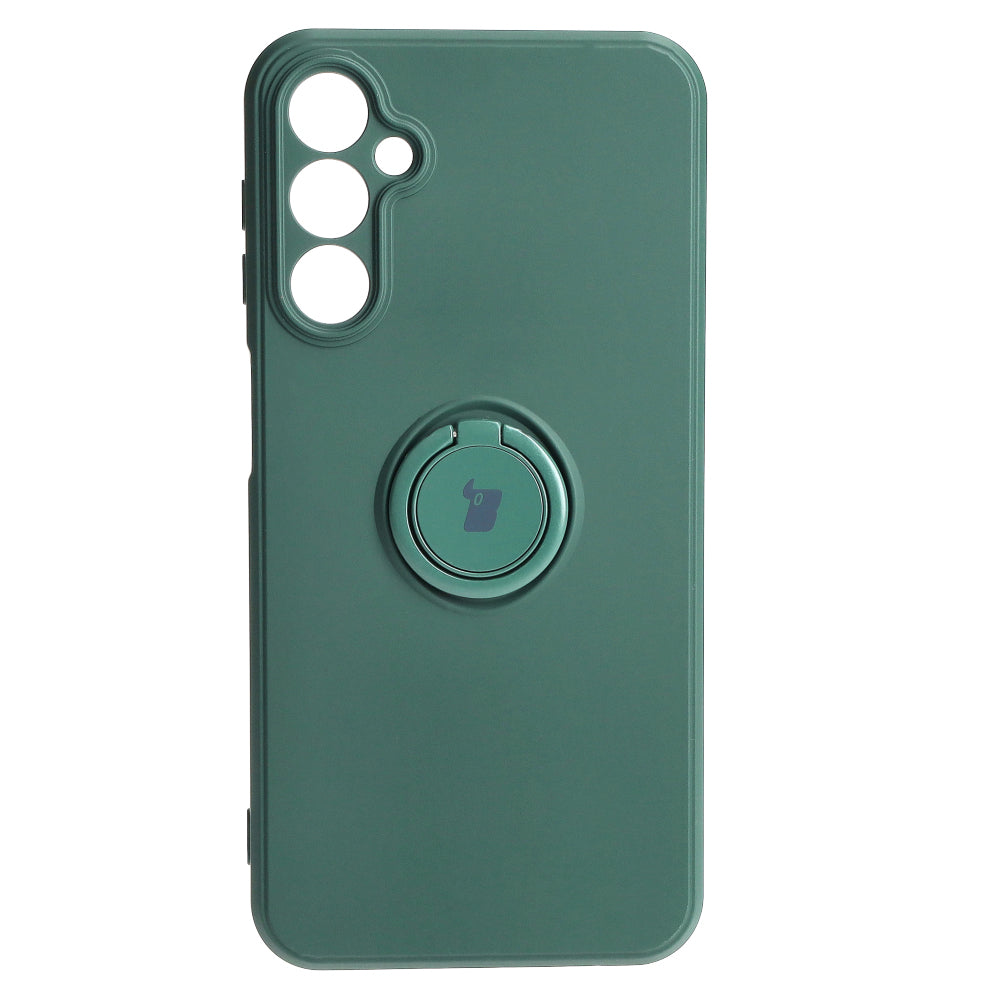 Schutzhülle Bizon Case Silicone Ring Sq für Galaxy A24, Dunkelgrün