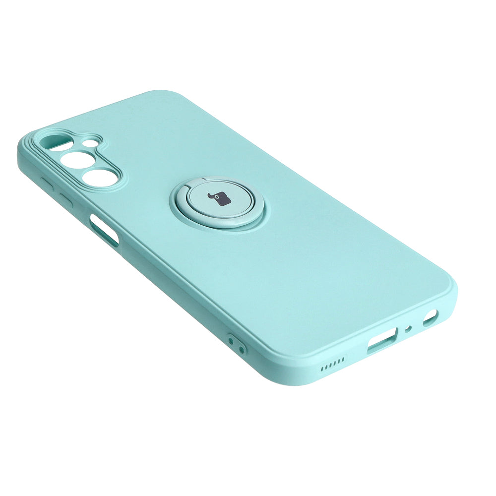 Schutzhülle Bizon Case Silicone Ring Sq für Galaxy A24, Türkis