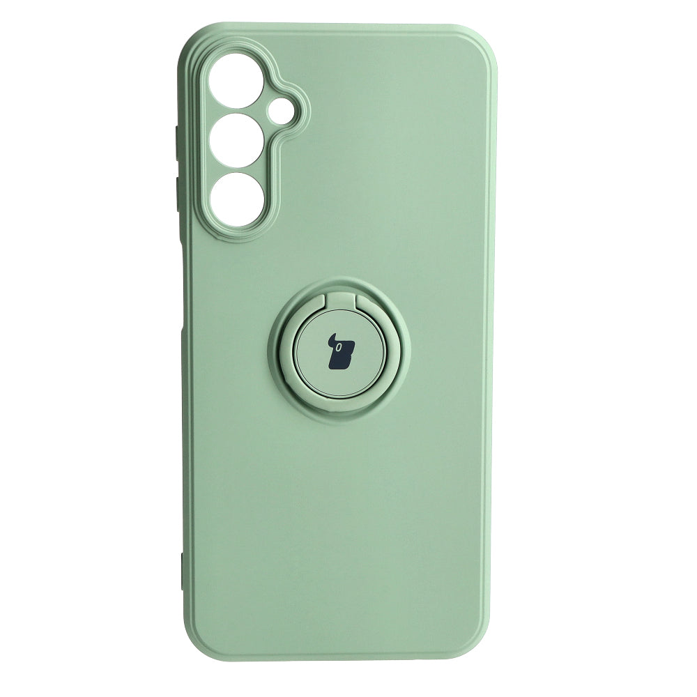 Schutzhülle Bizon Case Silicone Ring Sq für Galaxy A24, Hellgrün