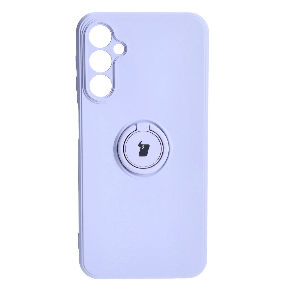 Schutzhülle Bizon Case Silicone Ring Sq für Galaxy A24, Hellviolett