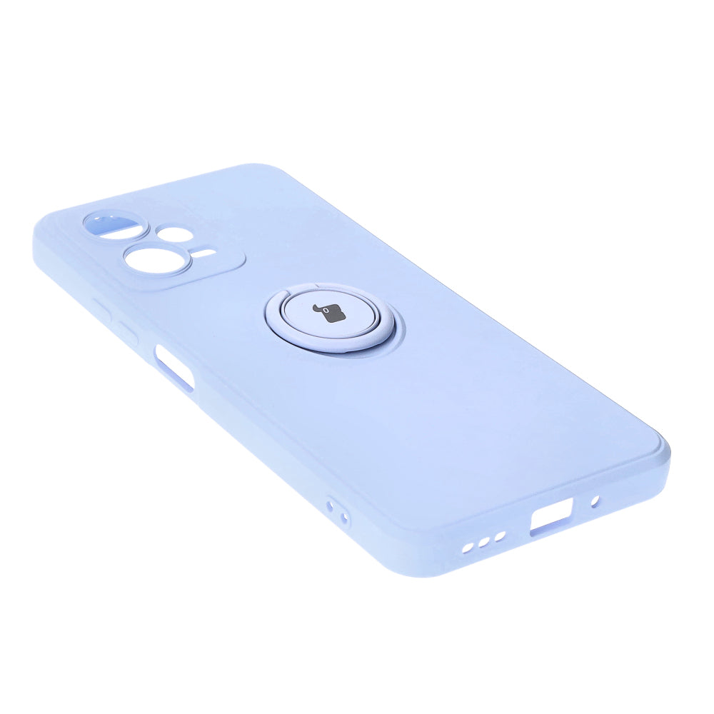 Schutzhülle Bizon Case Silicone Ring Sq für Xiaomi Redmi Note 12 5G/Poco X5, Hellviolett