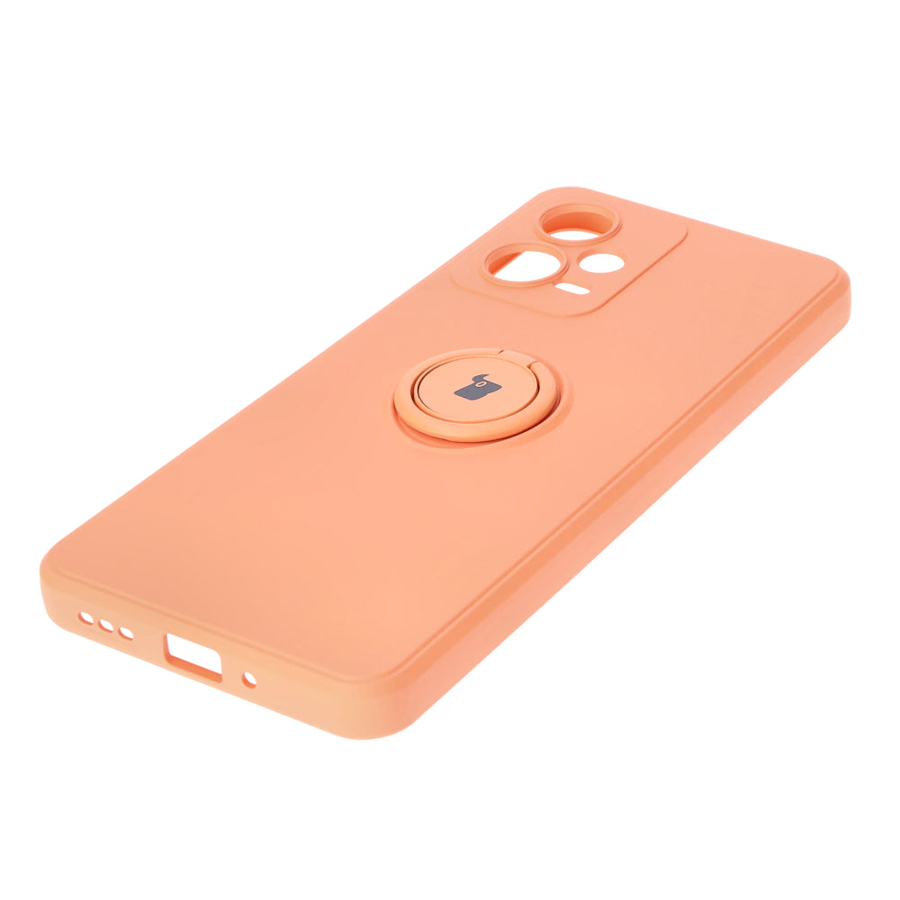 Schutzhülle Bizon Case Silicone Ring Sq für Xiaomi Redmi Note 12 5G/Poco X5, Orange