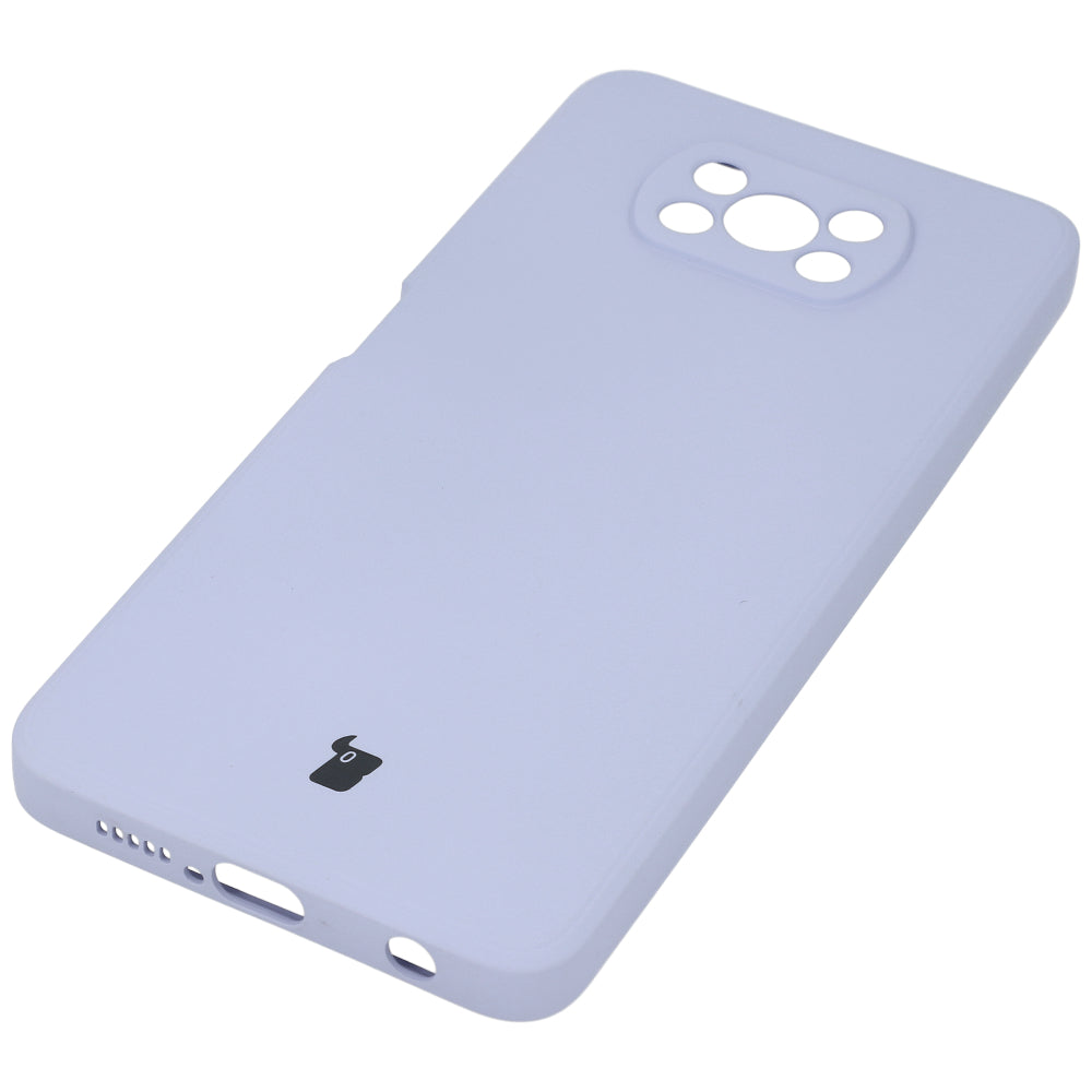 Schutzhülle Bizon Case Silicone für Xiaomi Poco X3 / NFC / Pro, Hellviolett