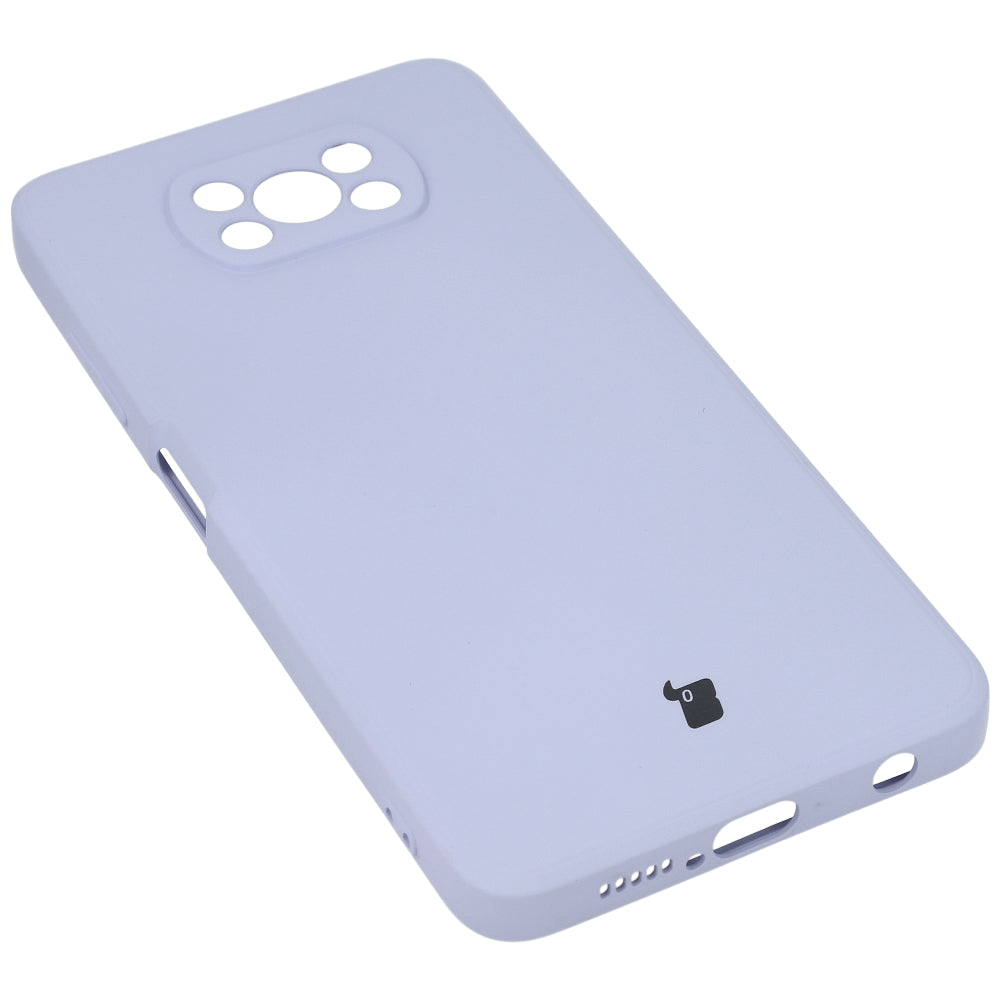Schutzhülle Bizon Case Silicone für Xiaomi Poco X3 / NFC / Pro, Hellviolett