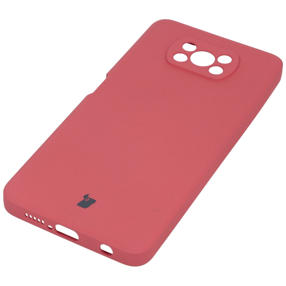 Schutzhülle Bizon Case Silicone für Xiaomi Poco X3 / NFC / Pro, Dunkelrosa