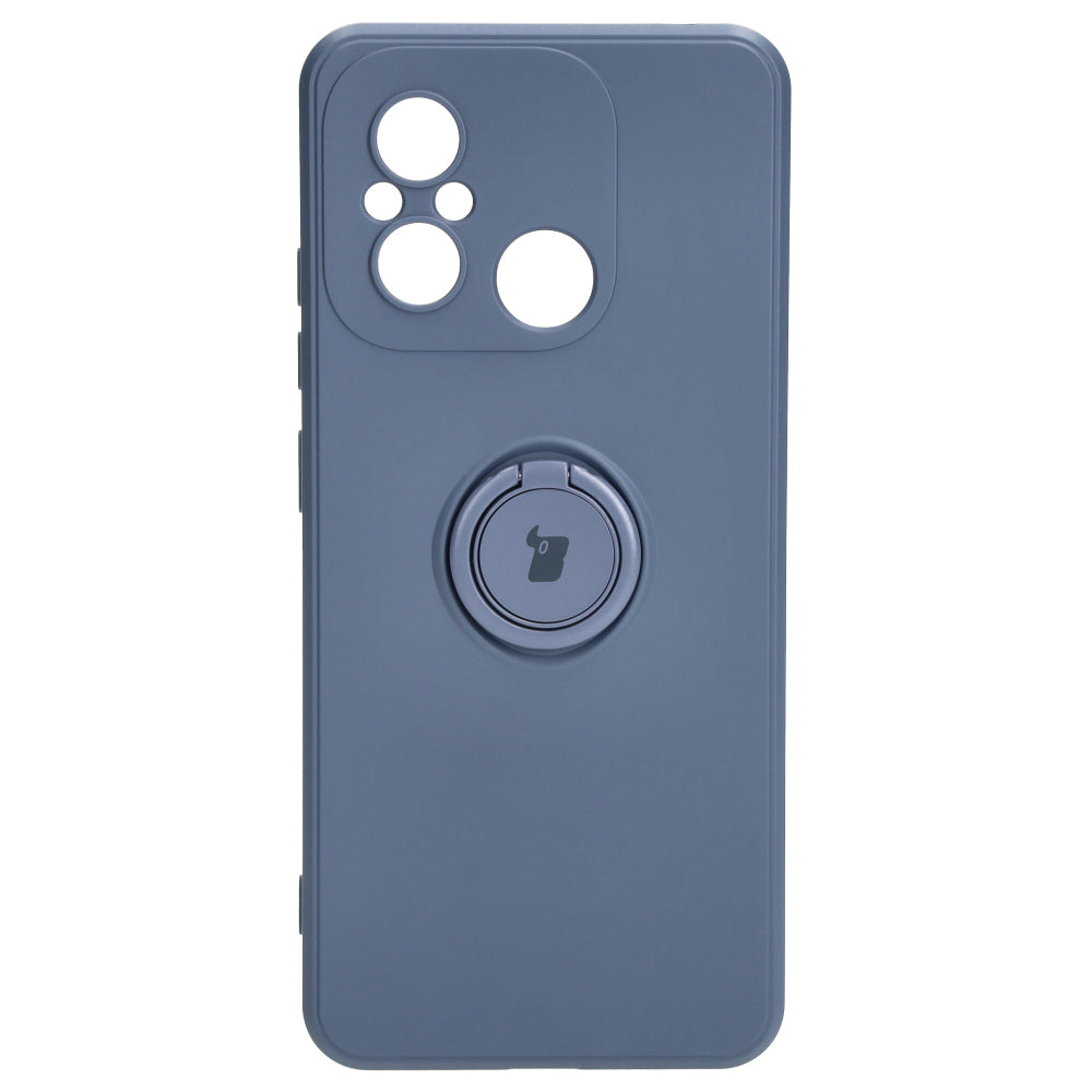 Schutzhülle Bizon Case Silicone Ring Sq für Xiaomi Redmi 12C, Grau