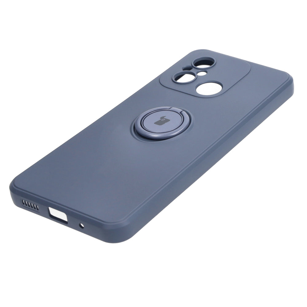 Schutzhülle Bizon Case Silicone Ring Sq für Xiaomi Redmi 12C, Grau