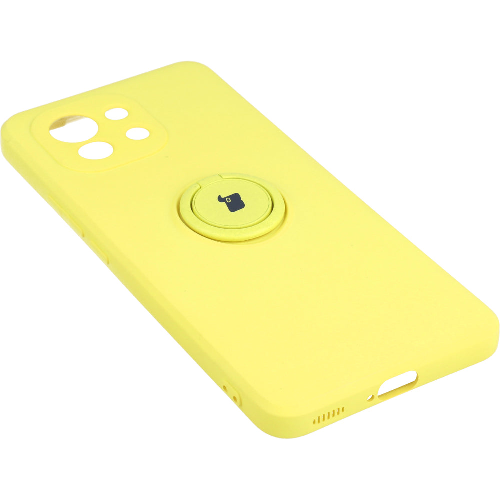 Schutzhülle Bizon Case Silicone Ring für Xiaomi Mi 11, Gelb