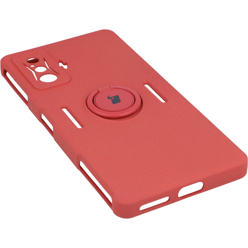 Schutzhülle Bizon Case Silicone Ring für Xiaomi Poco F4 GT, Dunkelrosa