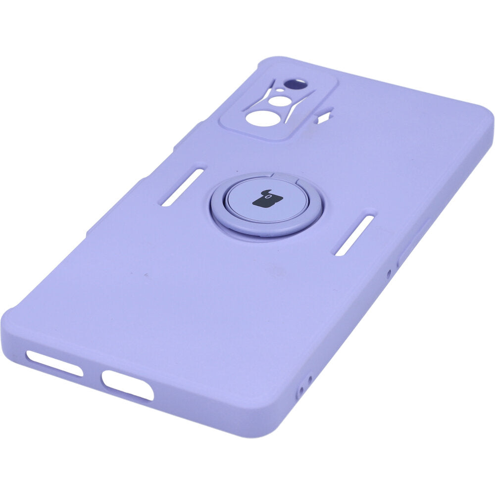 Schutzhülle Bizon Case Silicone Ring für Xiaomi Poco F4 GT, Violett