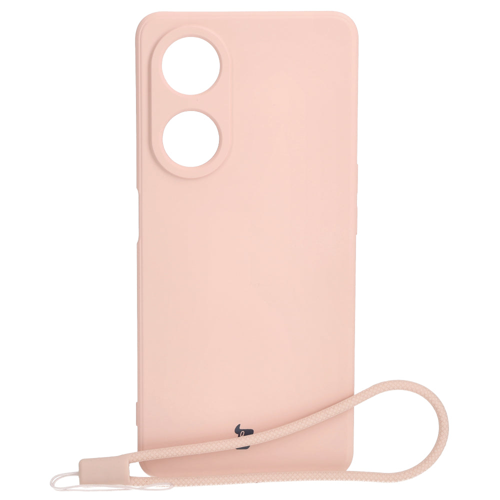 Schutzhülle Bizon Case Silicone Sq für Oppo A98 5G, Hellrosa