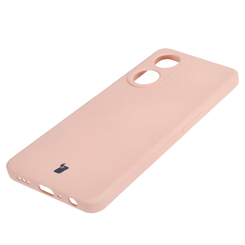 Schutzhülle Bizon Case Silicone Sq für Oppo A98 5G, Hellrosa