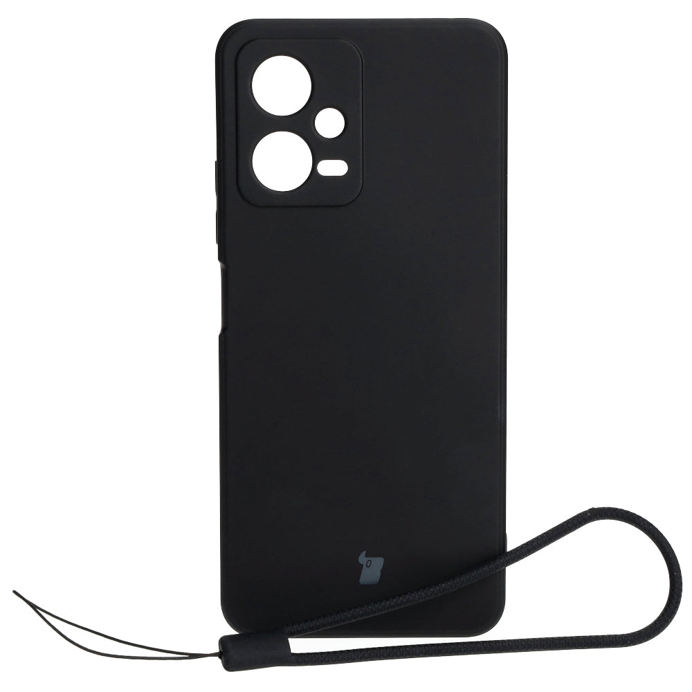 Schutzhülle Bizon Case Silicone Sq für Xiaomi POCO X5 / Redmi Note 12 5G, Schwarz