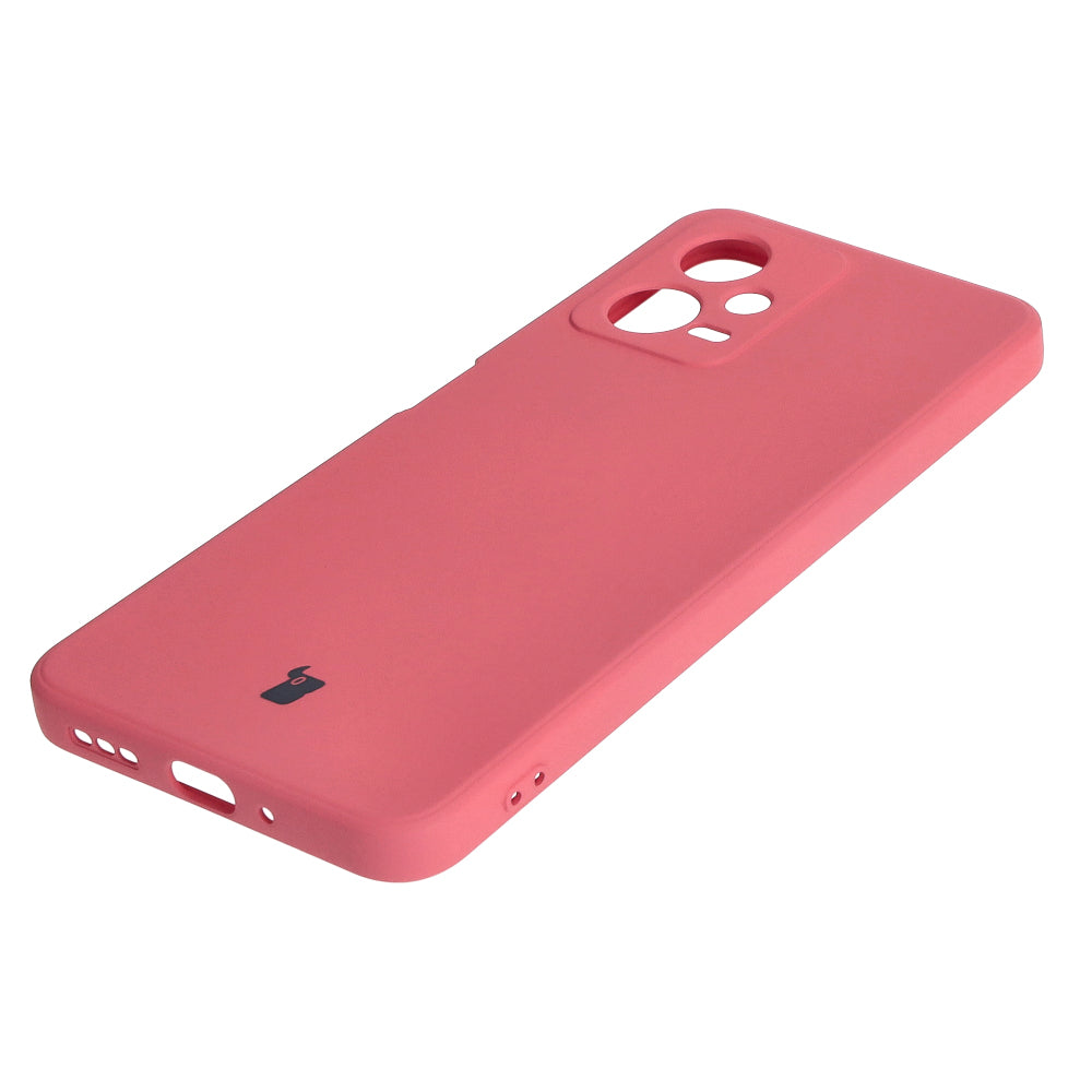 Schutzhülle Bizon Case Silicone Sq für Xiaomi POCO X5 / Redmi Note 12 5G, Dunkelrosa