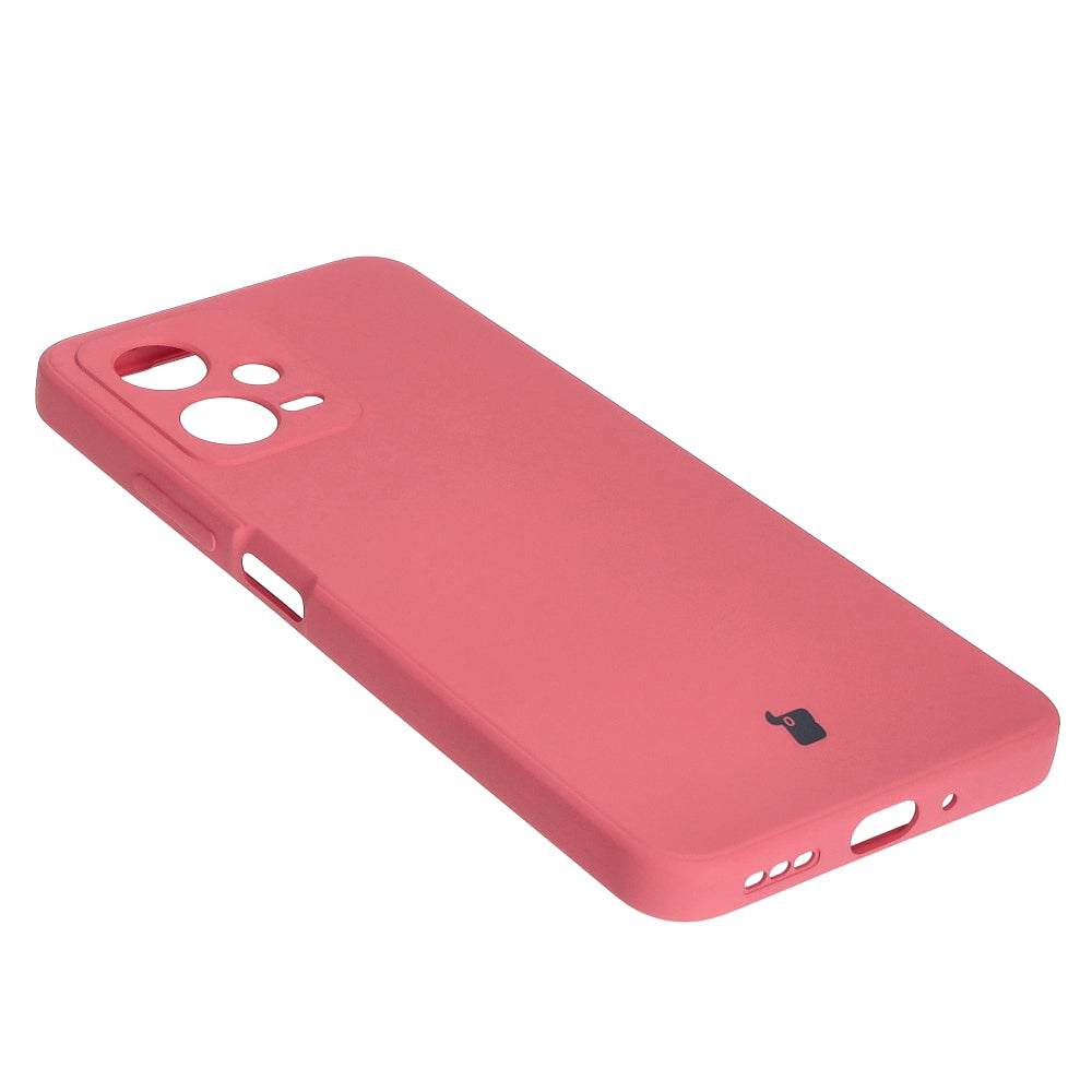 Schutzhülle Bizon Case Silicone Sq für Xiaomi POCO X5 / Redmi Note 12 5G, Dunkelrosa