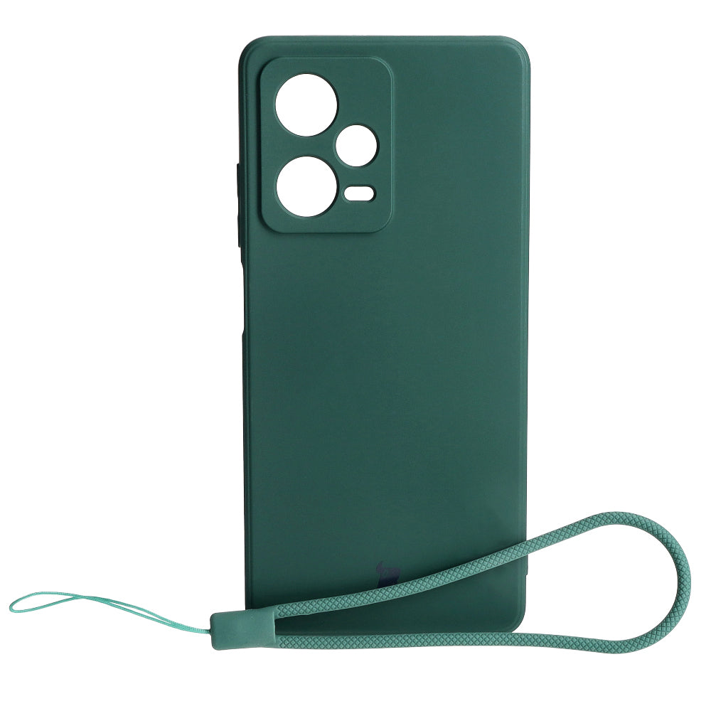 Schutzhülle Bizon Case Silicone Sq für Xiaomi Redmi Note 12 Pro 5G, Dunkelgrün
