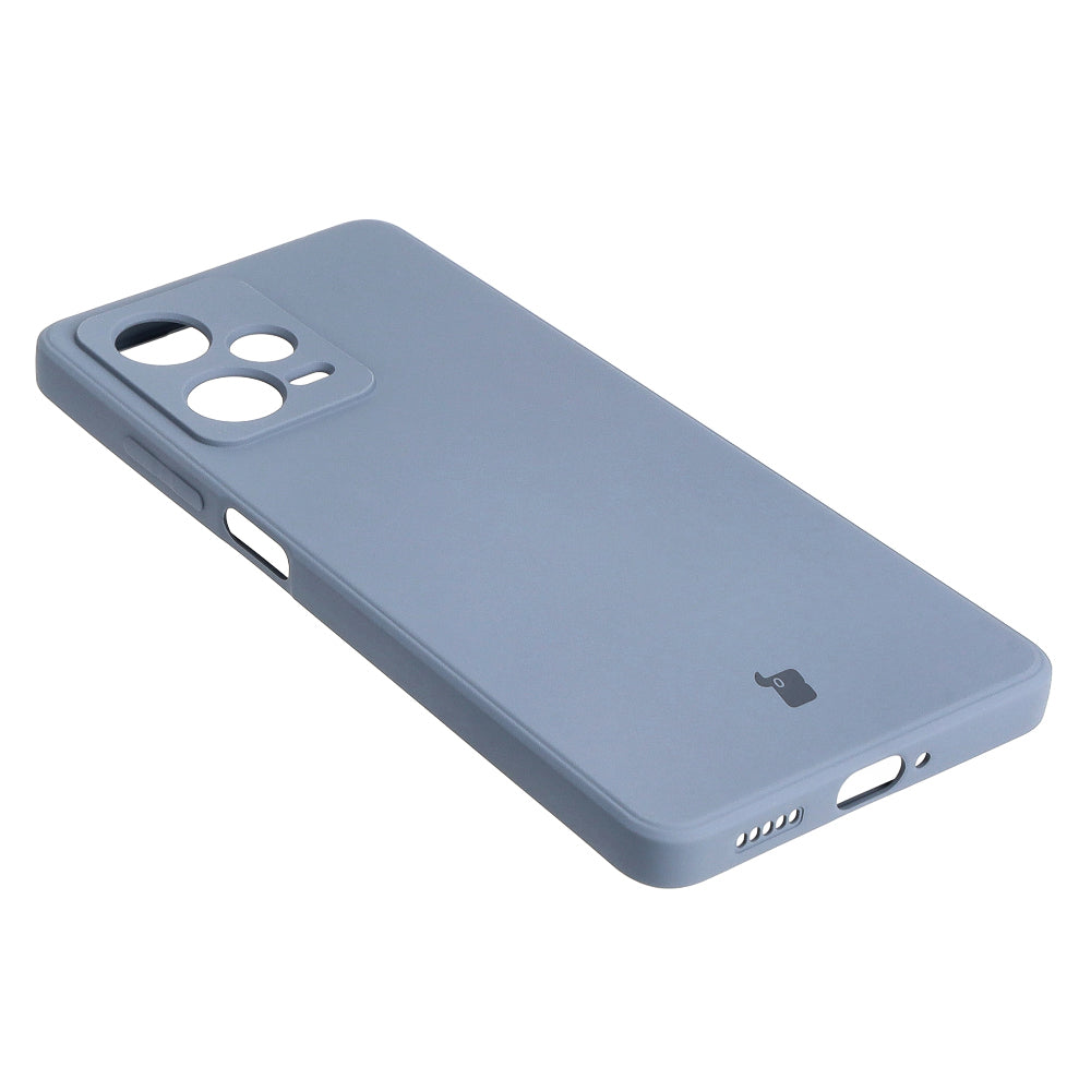 Schutzhülle Bizon Case Silicone Sq für Xiaomi Redmi Note 12 Pro 5G, Grau