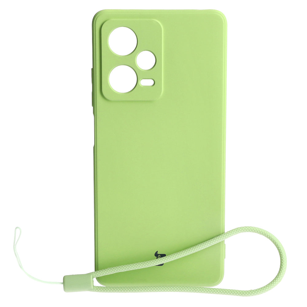Schutzhülle Bizon Case Silicone Sq für Xiaomi Redmi Note 12 Pro 5G, Hellgrün