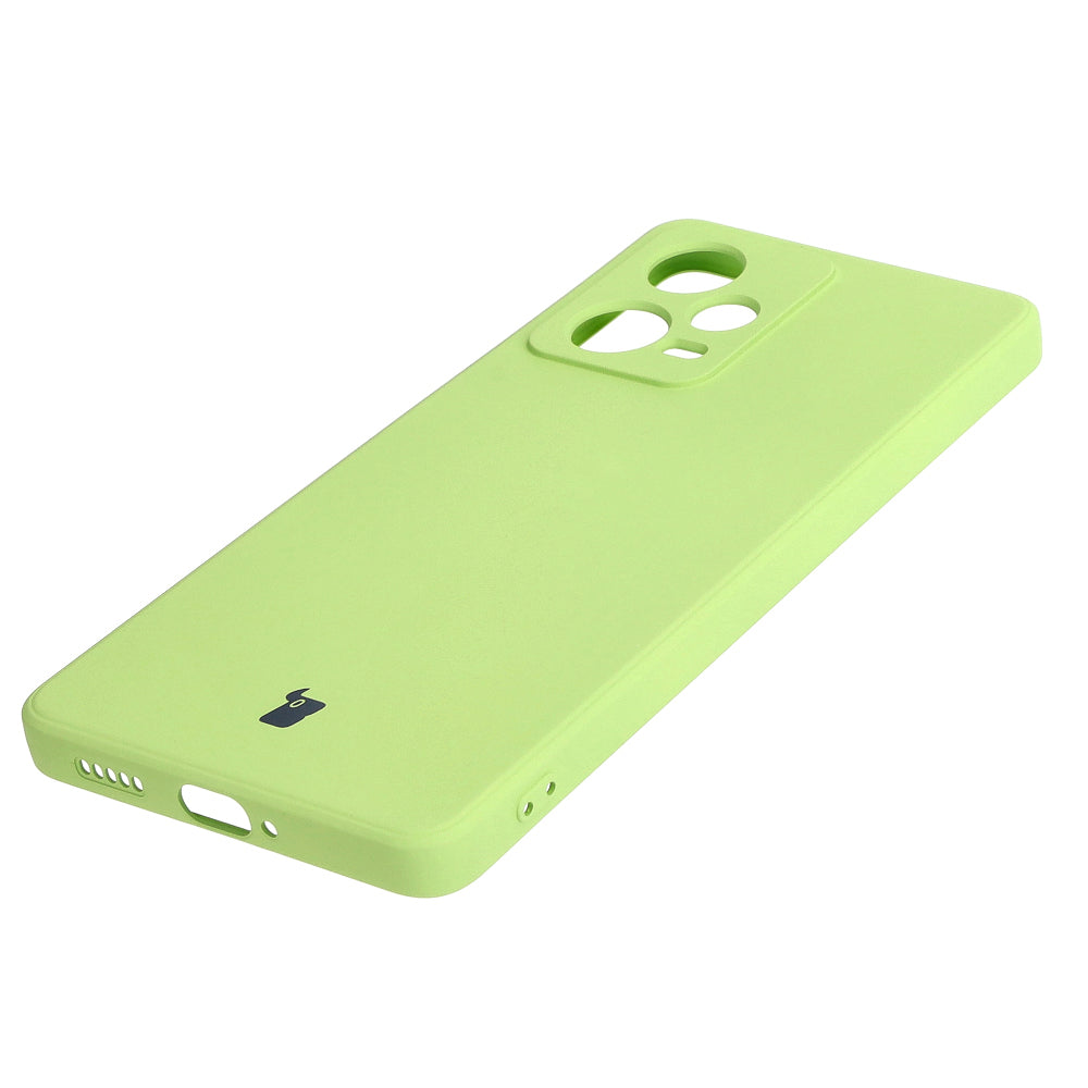 Schutzhülle Bizon Case Silicone Sq für Xiaomi Redmi Note 12 Pro 5G, Hellgrün
