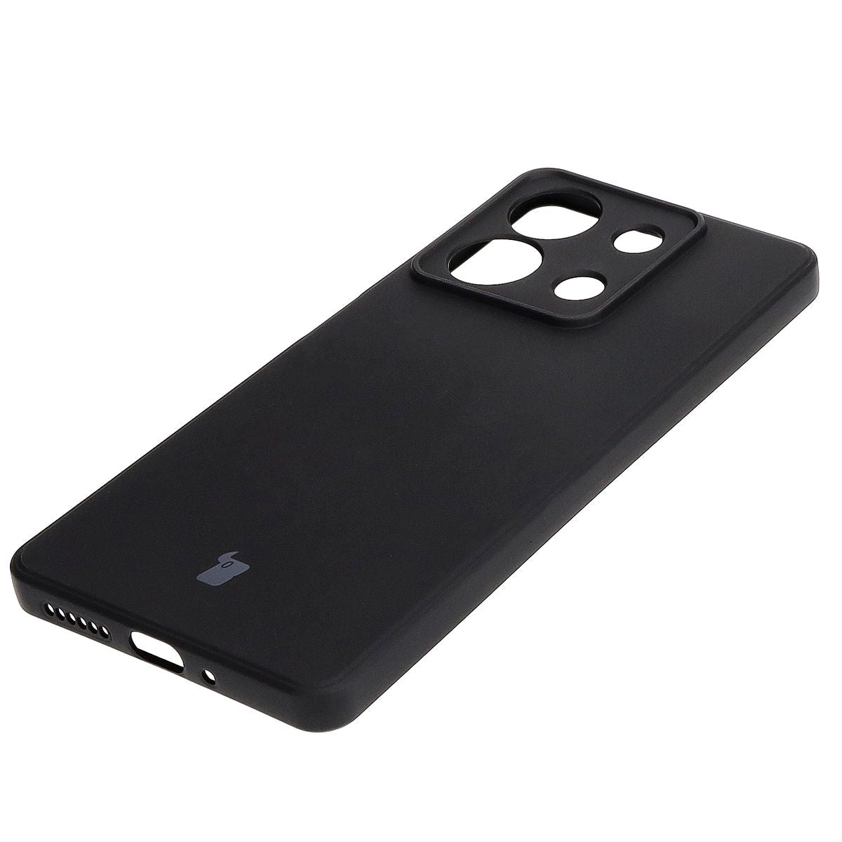 Schutzhülle für Xiaomi Redmi Note 13 5G, Bizon Case Silicone Sq, Schwarz