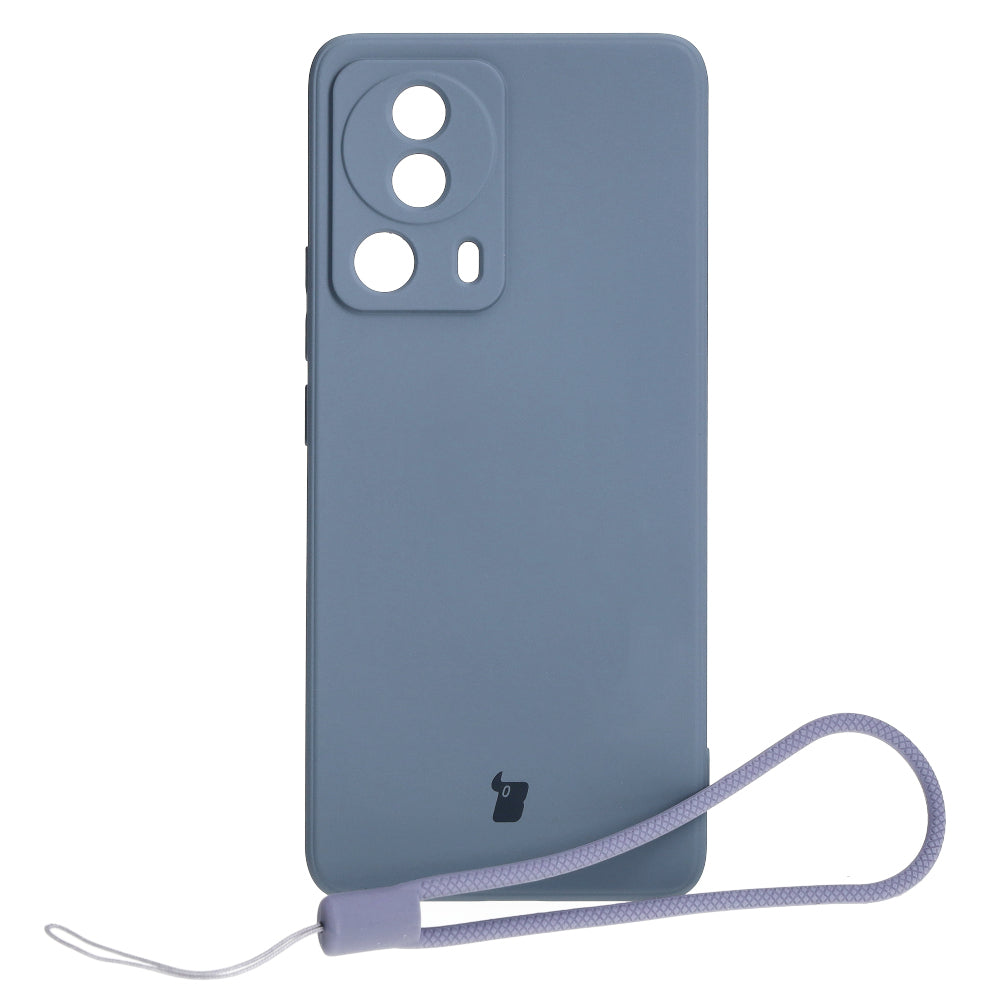 Schutzhülle Bizon Case Silicone Sq für Xiaomi 13 Lite, Grau