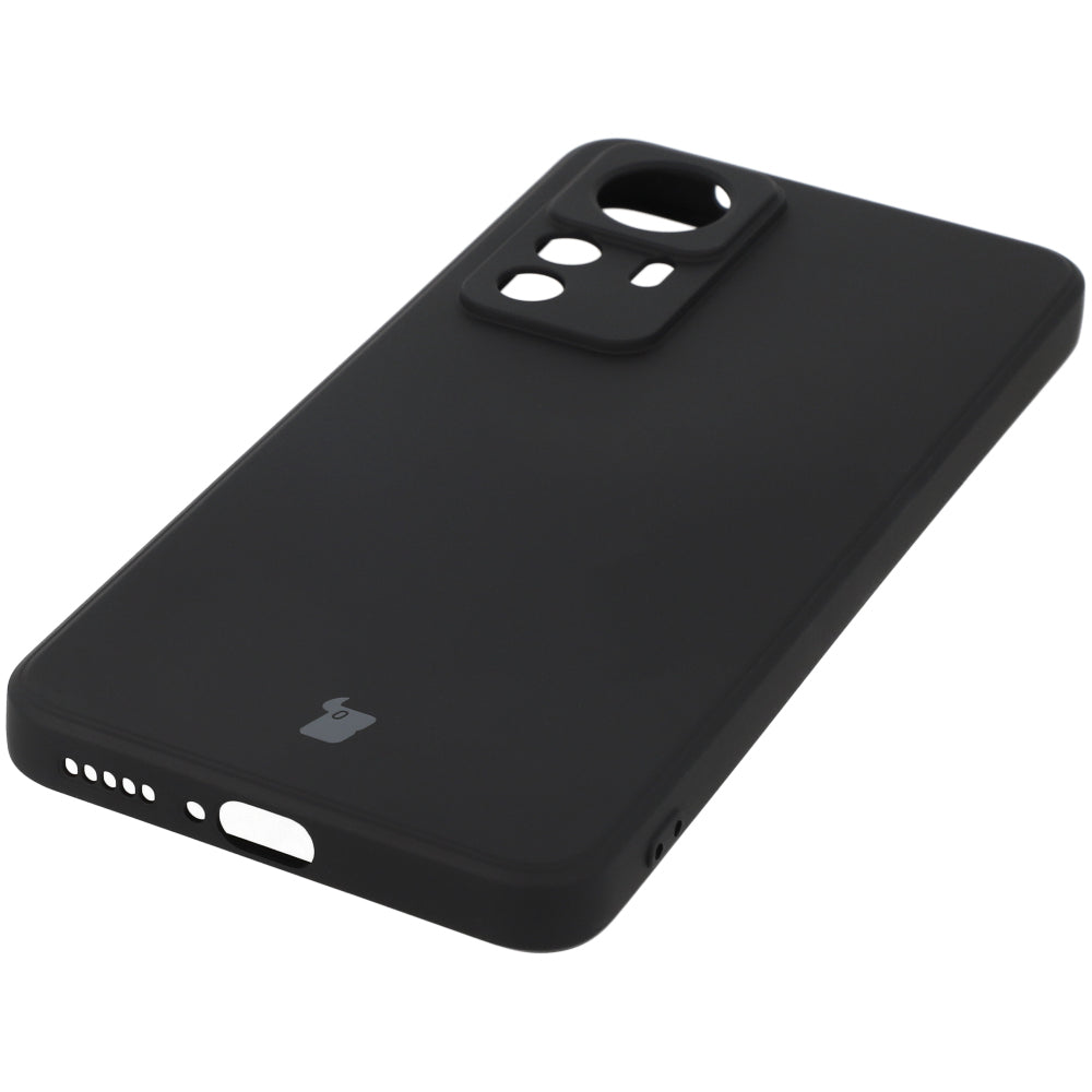 Schutzhülle Bizon Case Silicone Sq für Xiaomi 12T Pro, Schwarz