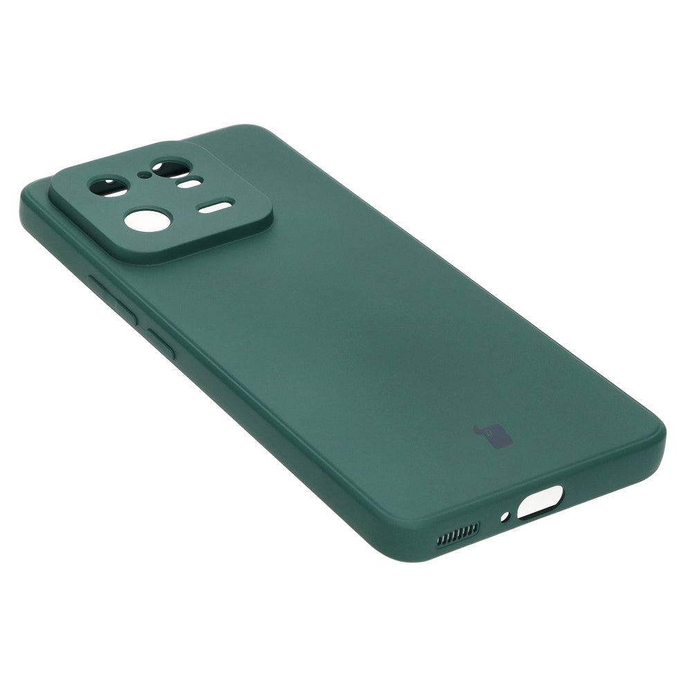 Schutzhülle Bizon Case Silicone Sq für Xiaomi 13 Pro, Dunkelgrün