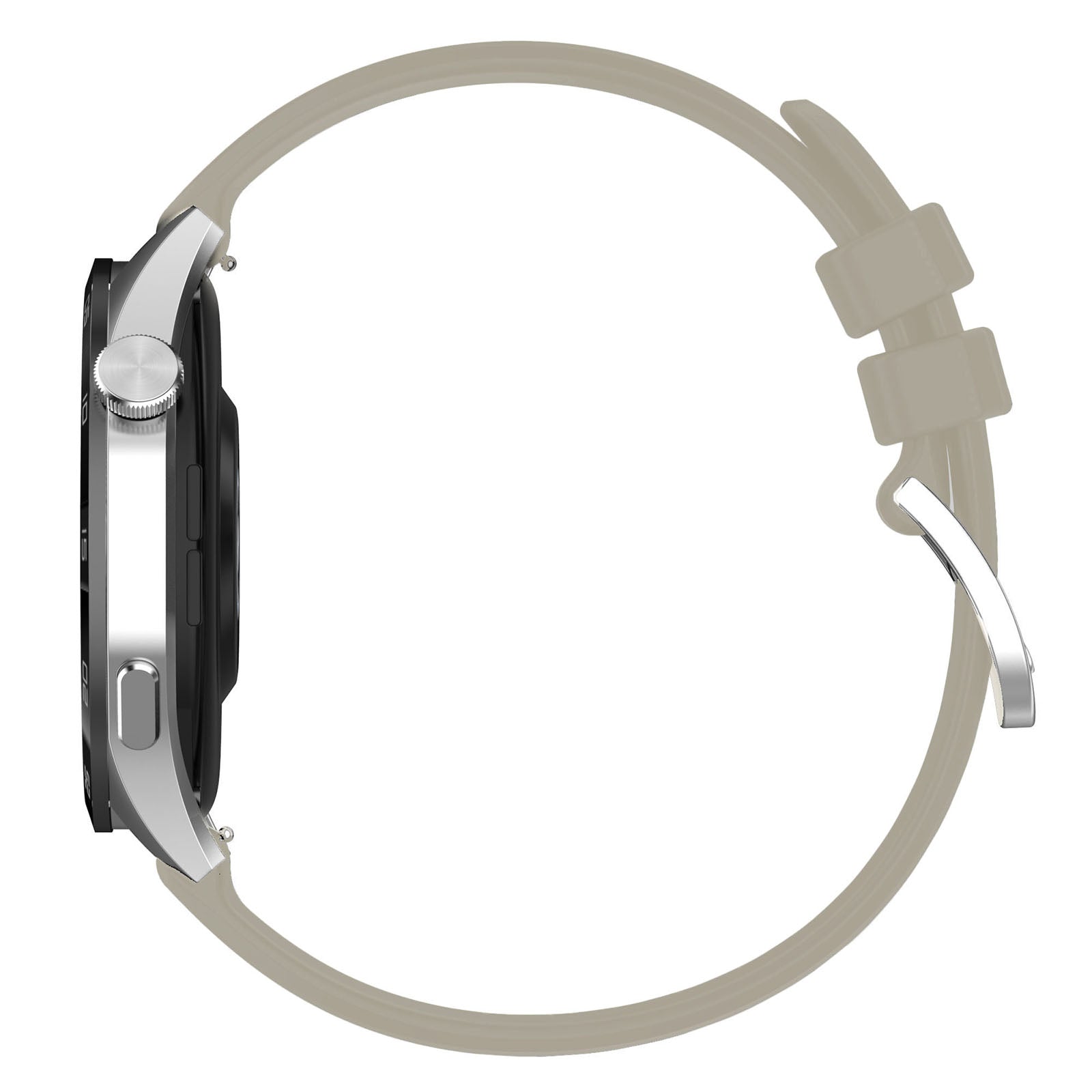 Armband Bizon Strap Watch Silicone Pro für Huawei Watch GT 4 46 mm, Hellgrau