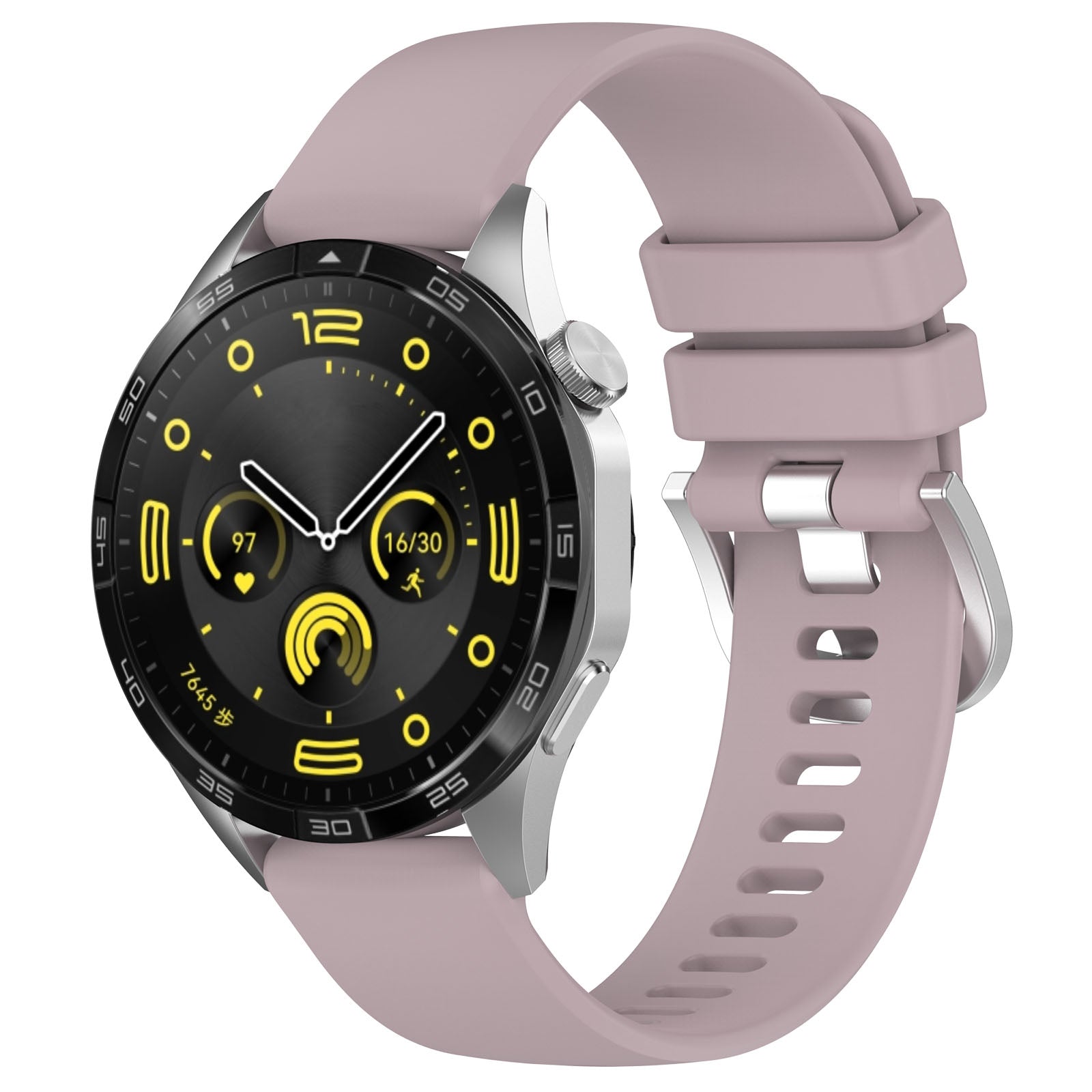 Armband Bizon Strap Watch Silicone Pro für Huawei Watch GT 4 46 mm, Hellviolett