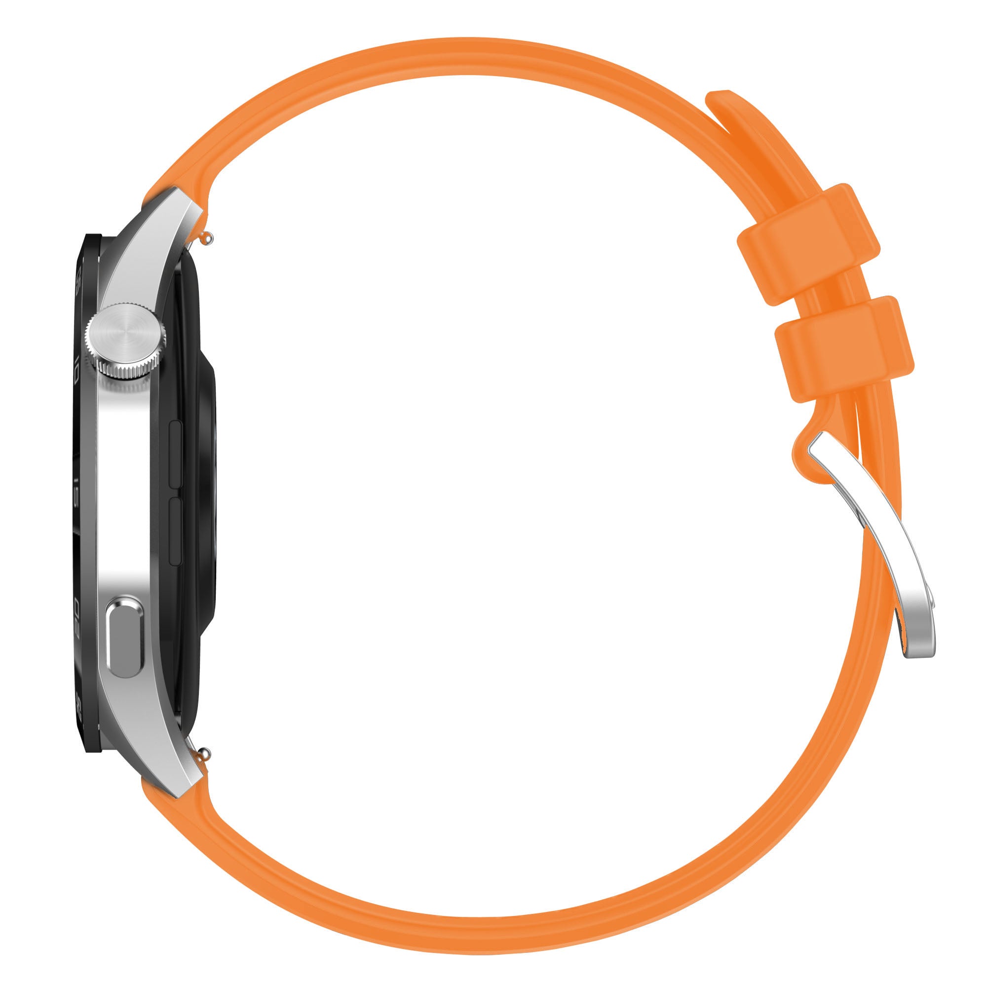 Armband Bizon Strap Watch Silicone Pro für Huawei Watch GT 4 46 mm, Orange