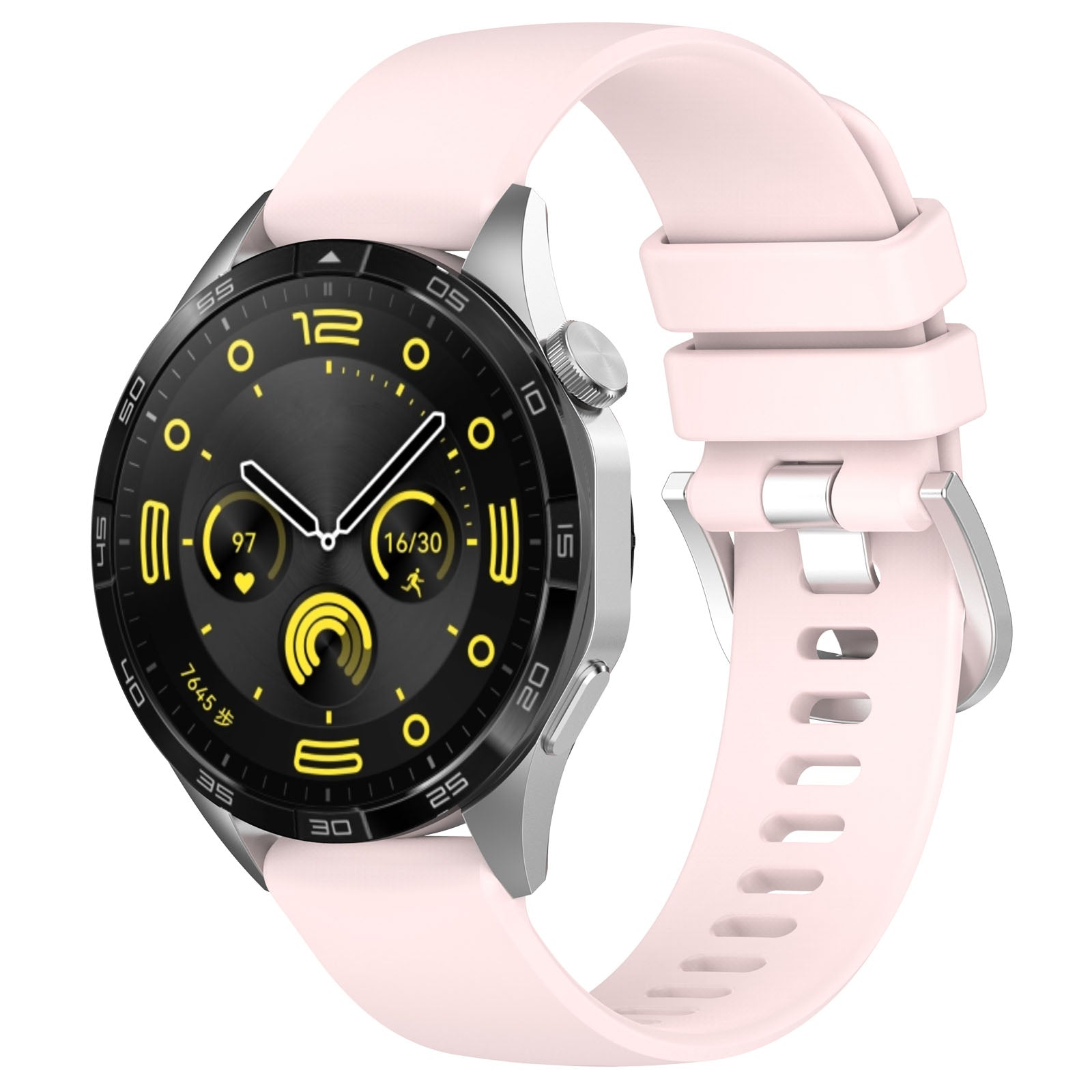Armband Bizon Strap Watch Silicone Pro für Huawei Watch GT 4 46 mm, Rosa