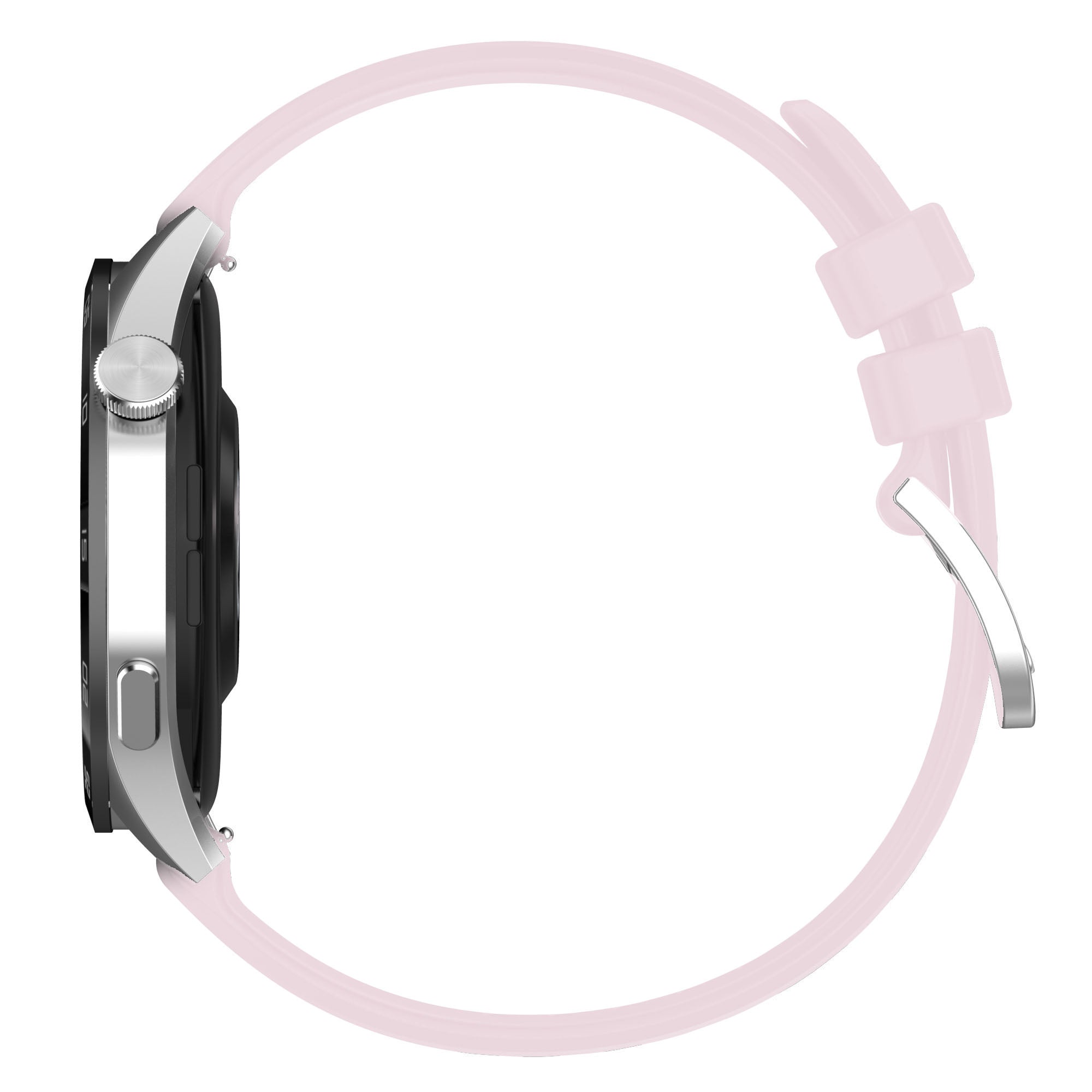 Armband Bizon Strap Watch Silicone Pro für Huawei Watch GT 4 46 mm, Rosa