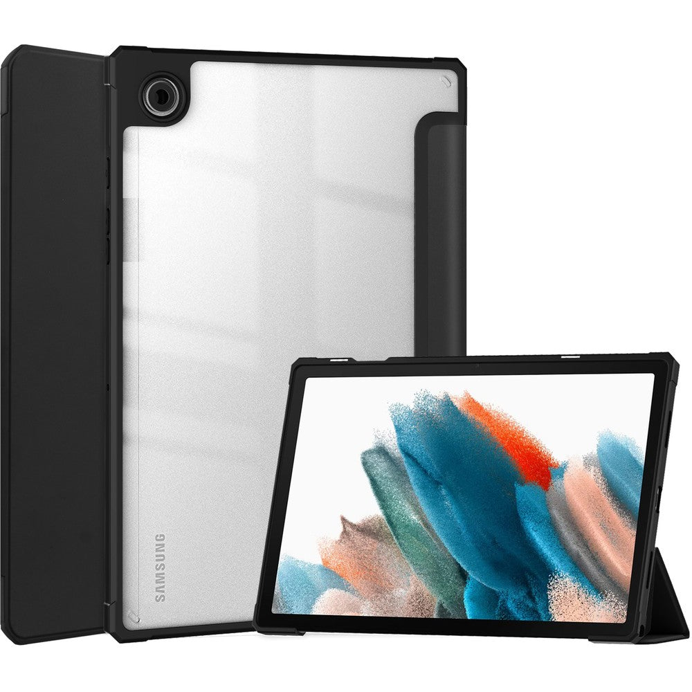 Schutzhülle Bizon Case Tab Clear Matt für Galaxy Tab A8 2021, Schwarz