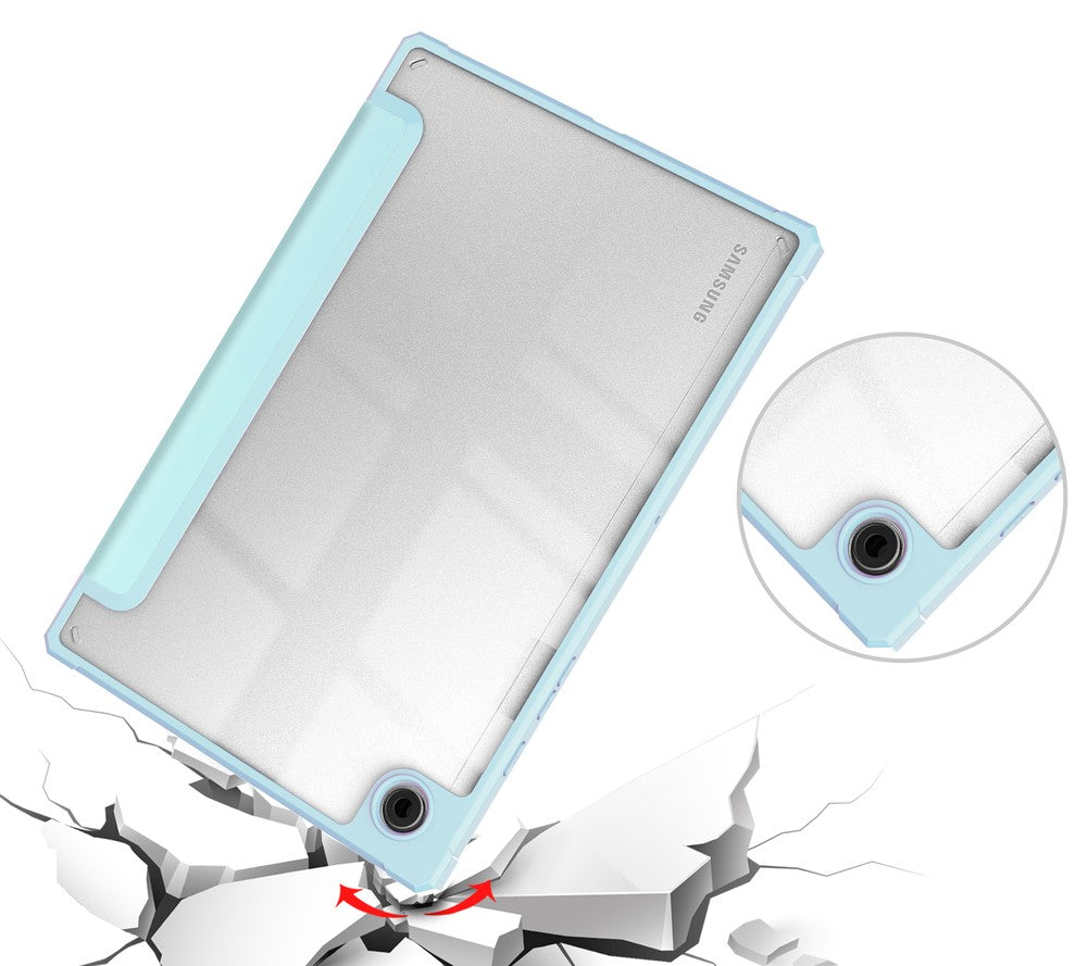 Schutzhülle Bizon Case Tab Clear Matt für Galaxy Tab A8 2021, Hellblau