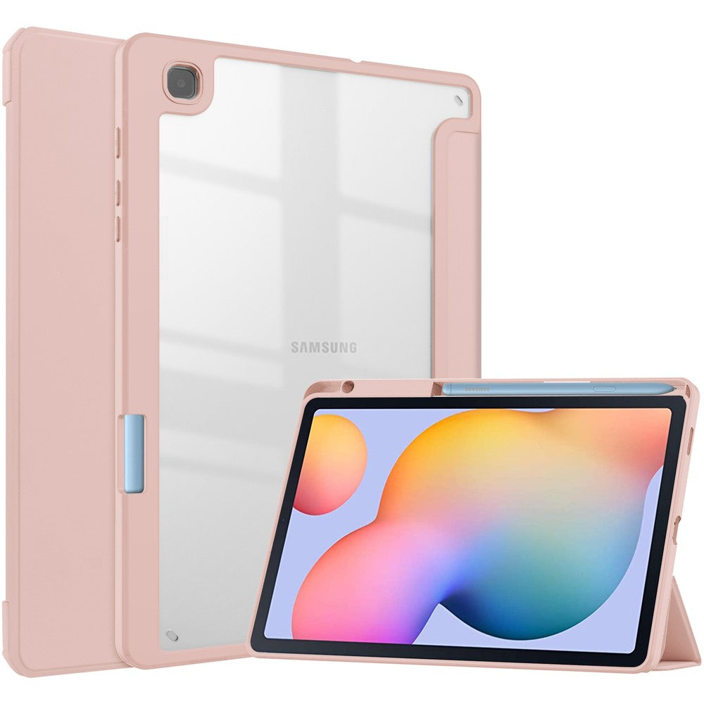 Schutzhülle Bizon Case Tab Clear Matt für Galaxy Tab S6 Lite 2024/2022/2020, Rosegold