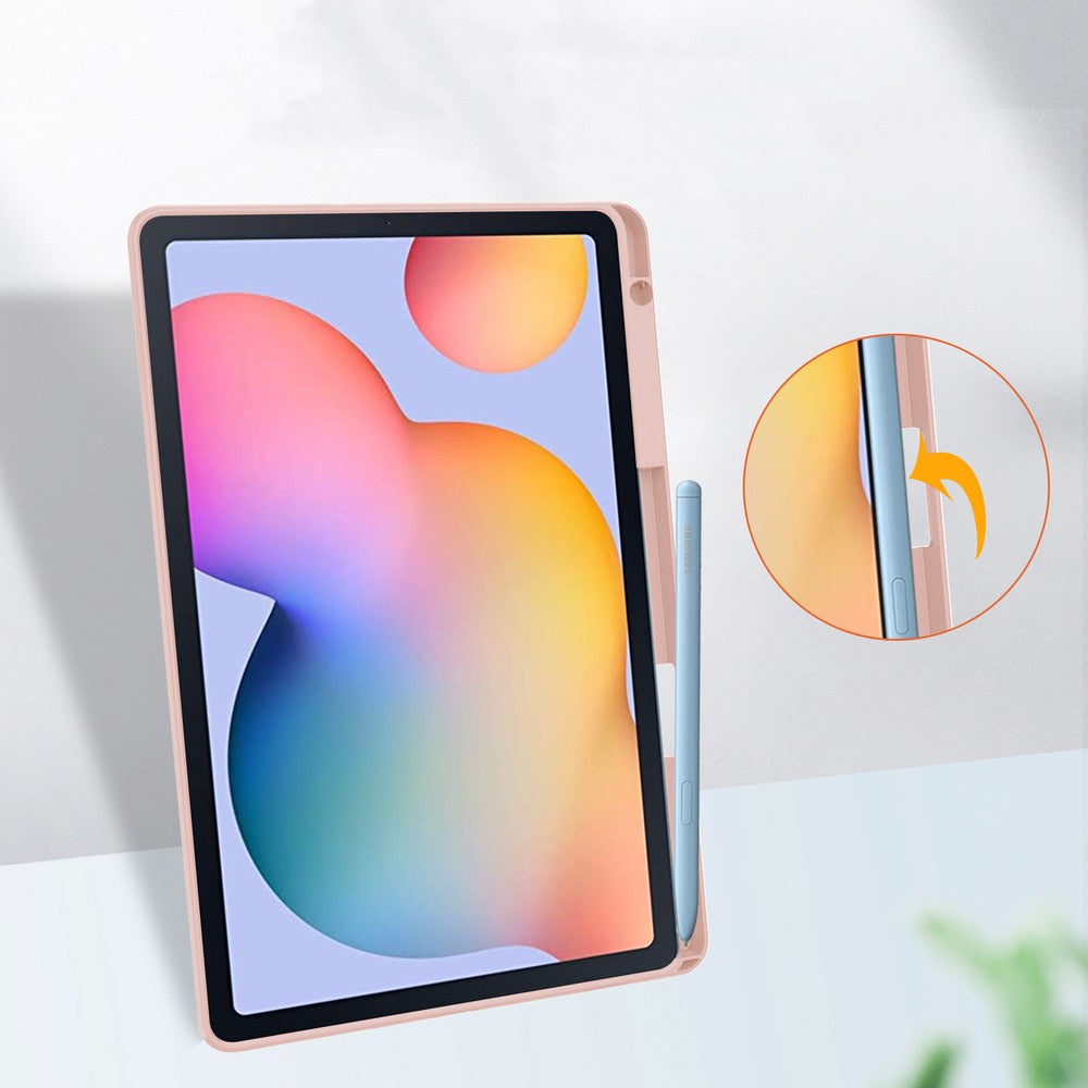 Schutzhülle Bizon Case Tab Clear Matt für Galaxy Tab S6 Lite 2024/2022/2020, Rosegold