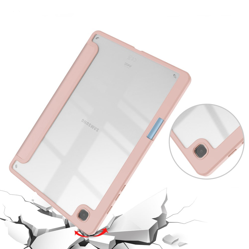 Schutzhülle Bizon Case Tab Clear Matt für Galaxy Tab S6 Lite 2024/2022/2020, Rosegold