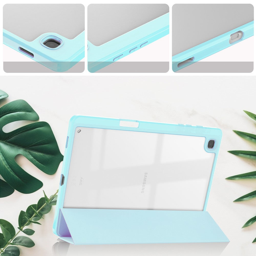 Schutzhülle Bizon Case Tab Clear Matt für Galaxy Tab S6 Lite 2024/2022/2020, Hellblau