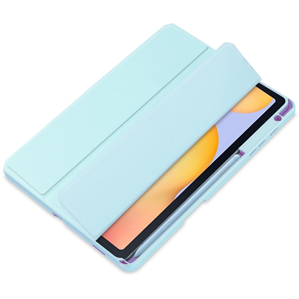 Schutzhülle Bizon Case Tab Clear Matt für Galaxy Tab S6 Lite 2024/2022/2020, Hellblau