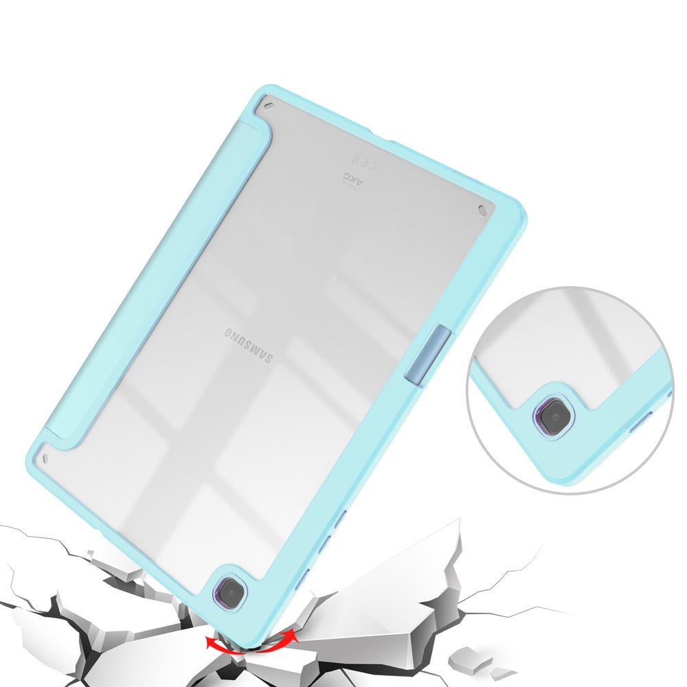 Schutzhülle Bizon Case Tab Clear Matt für Galaxy Tab S6 Lite 2024/2022/2020, Hellblau