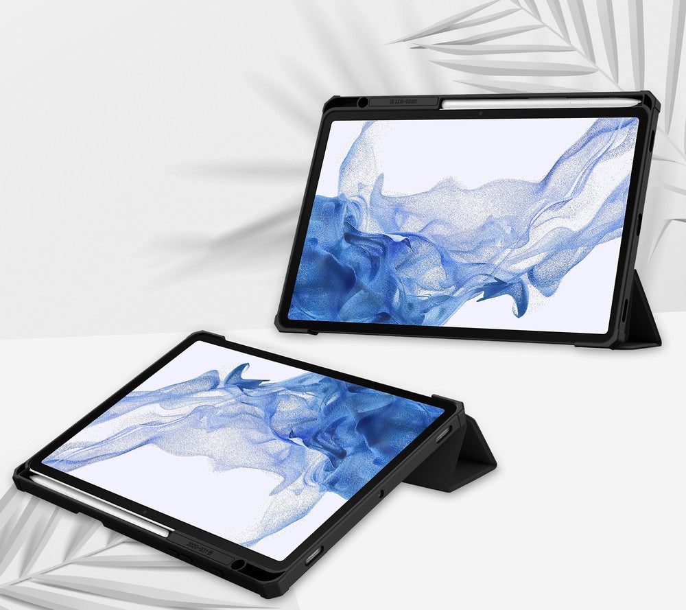 Schutzhülle Bizon Case Tab Clear Matt für Galaxy Tab S8 / S7, Schwarz