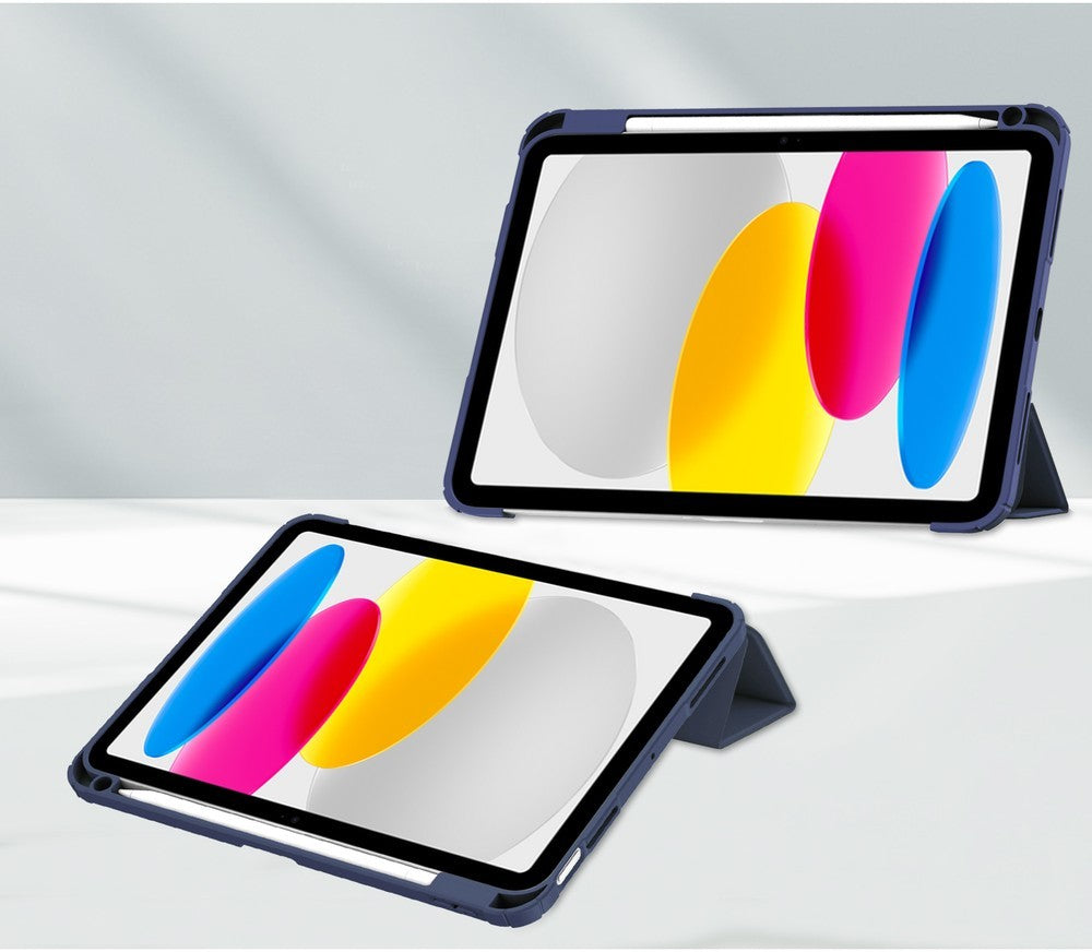 Schutzhülle Bizon Case Tab Clear Matt für iPad 11 / 10 gen. 2025 / 2022, Dunkelblau