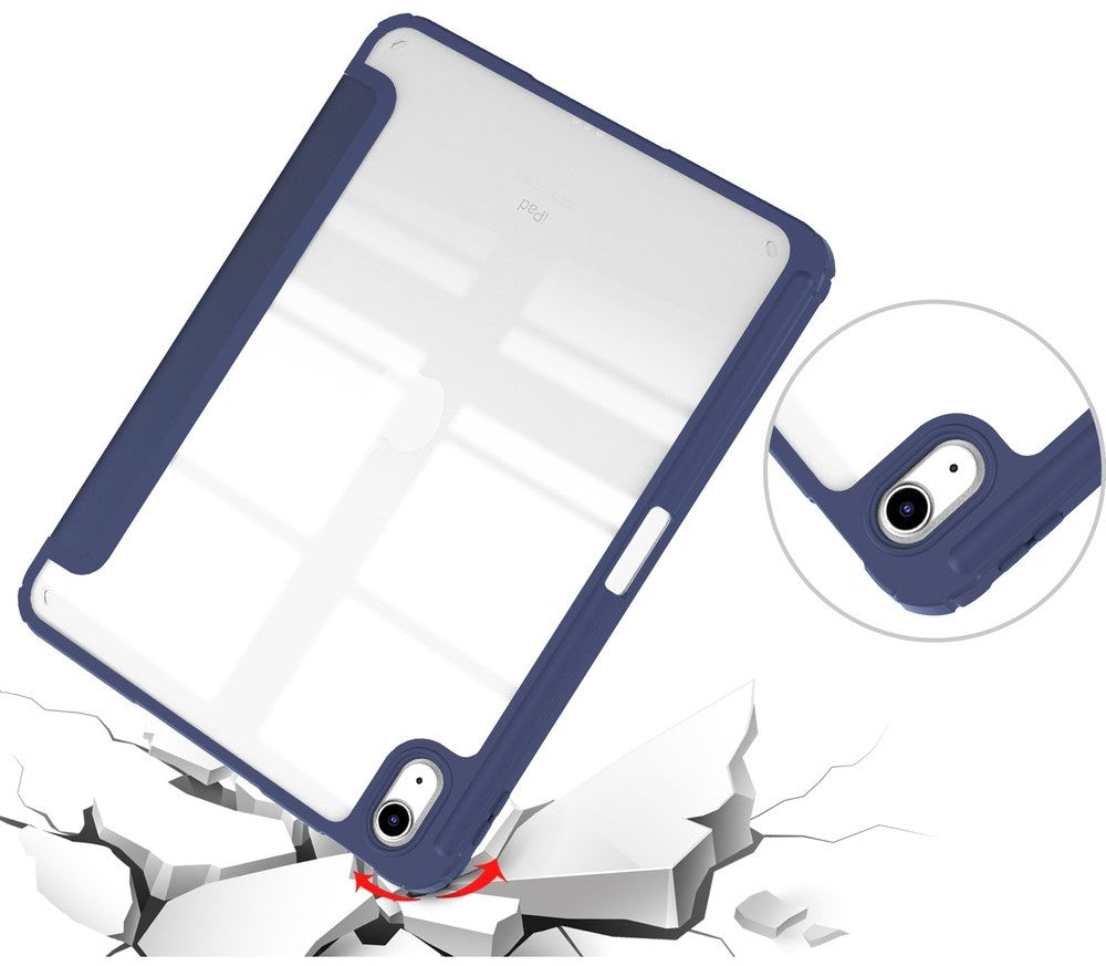 Schutzhülle Bizon Case Tab Clear Matt für iPad 11 / 10 gen. 2025 / 2022, Dunkelblau