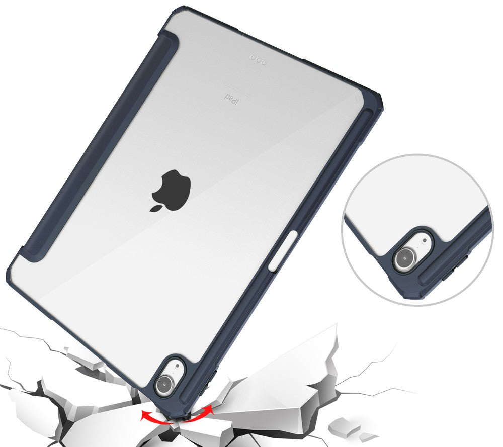 Schutzhülle Bizon Case Tab Clear Matt für iPad Air 11" 6 gen. 2024 / iPad Air 10.9" 4 / 5 gen. 2020/2022 / iPad Pro 11 2018-2022, Dunkelblau