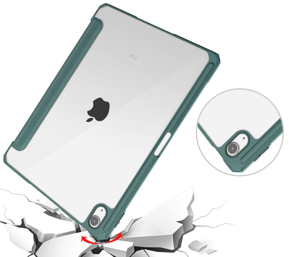 Schutzhülle Bizon Case Tab Clear Matt für iPad Air 11" 6 gen. 2024 / iPad Air 10.9" 4 / 5 gen. 2020/2022 / iPad Pro 11 2018-2022, Dunkelgrün