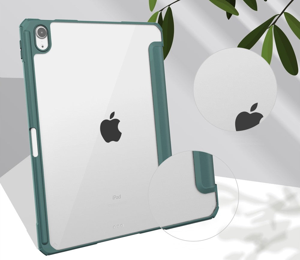 Schutzhülle Bizon Case Tab Clear Matt für iPad Air 11" 6 gen. 2024 / iPad Air 10.9" 4 / 5 gen. 2020/2022 / iPad Pro 11 2018-2022, Dunkelgrün